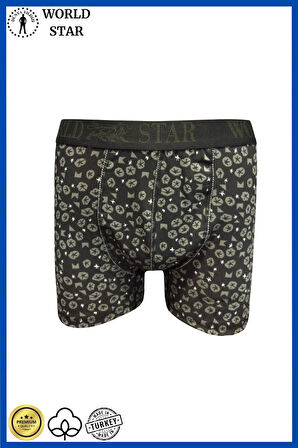 Likralı Pamuklu Renkli Erkek Boxer