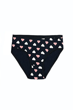 Büyük Beden Pamuklu Likralı Karışık Renkli 3'lü Külot