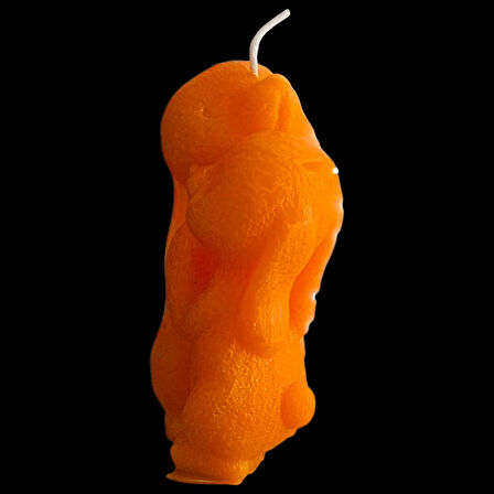 dekoratif 2li sincap modeli kokulu mum