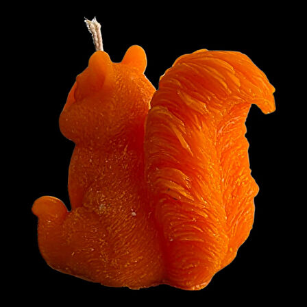 dekorati şankın sincap modeli mum