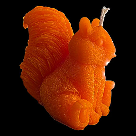 dekorati şankın sincap modeli mum