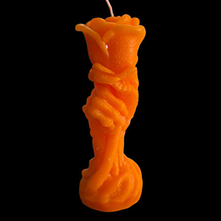 dekoratif hayalet eli gül modeli mum