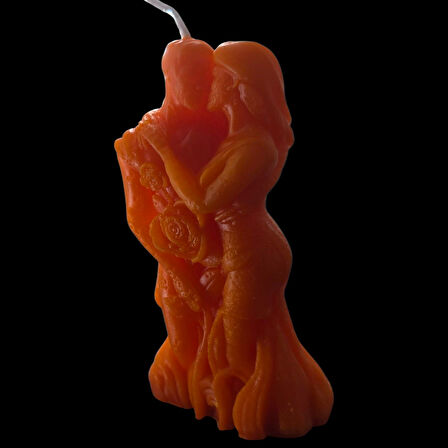 dekoratif aşık kavuşması model mum