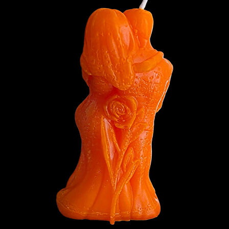 dekoratif aşık kavuşması model mum