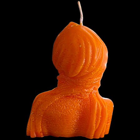 dekoratif kadın figürlü kokulu mum