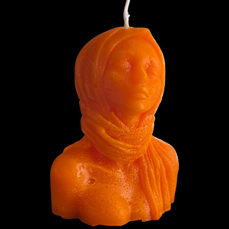 dekoratif kadın figürlü kokulu mum