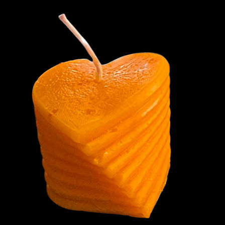 dekoratif kalp figürü kokul mum