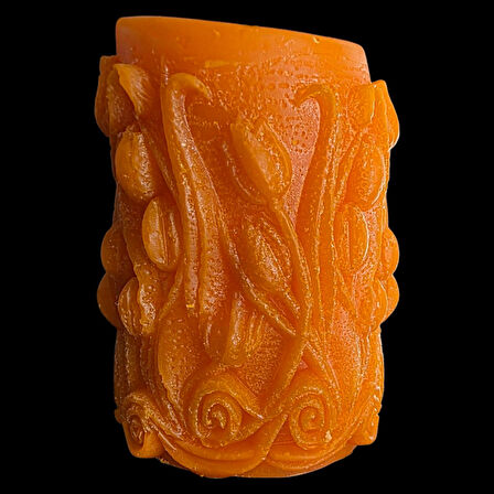 dekoratif çiçek desenli kokulu mum