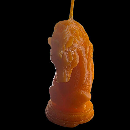 dekoratif at figürü kokulu mum