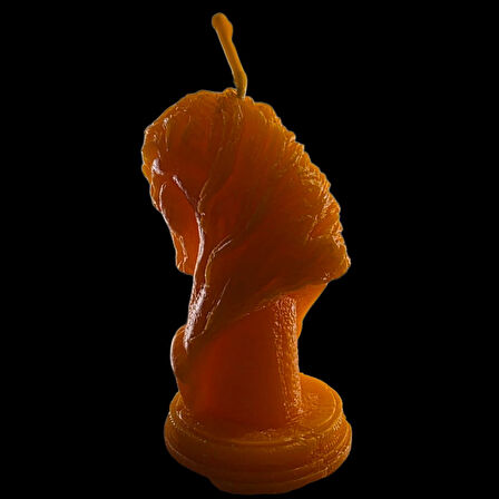 dekoratif at figürü kokulu mum