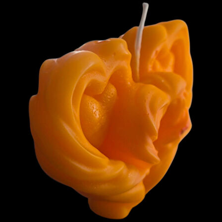 dekoratif 3 lü kalp modeli kokulu mum