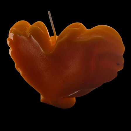 dekoratif 3 lü kalp modeli kokulu mum