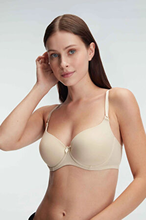 TenBalenli Desteksiz Dolgusuz Askıları Çıkabilen Günlük Klasik T-Shirt Sütyeni