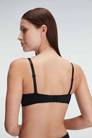 BalenliDestekli Dolgulu Askıları Çıkabilen Günlük Klasik T-Shirt Sütyeni