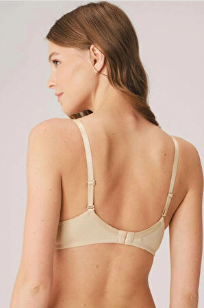 BalenliDestekli Dolgulu Askıları Çıkabilen Günlük Klasik T-Shirt Sütyeni