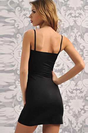 MikropolyamidKumaşlı Askıları Çıkabilen Straplez Kısa Elbise Altı Kombinezon