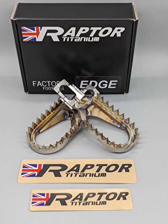 Raptor Titanium Footpegs Ayaklık (Ktm Husqvarna Gasgas 24-25 TBI uyumlu)