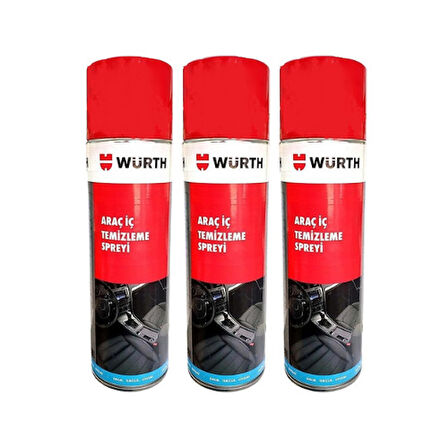 Würth Araç İçi Temizleme Spreyi 500 ml x 3