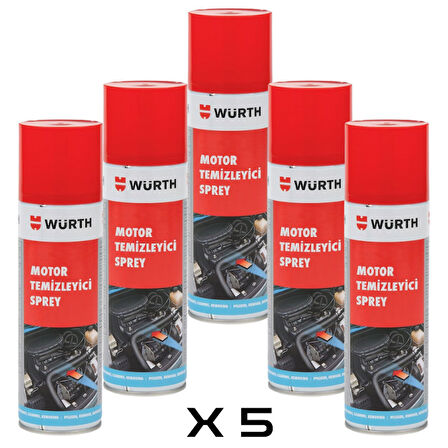Würth Hızlı Motor Temizleme Spreyi 500 ml x5 