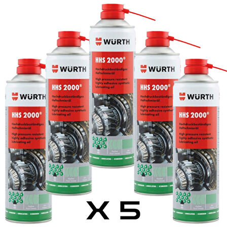 Würth Tutunma Özellikli Yağlama Spreyi - HHS 2000 500 ml x5
