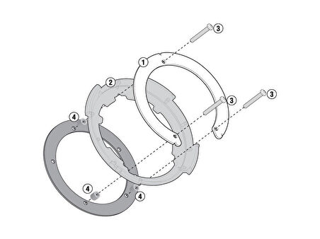 Givi Tanklock Tank Çantası Bağlantı Flanşı – Yamaha Tracer 9 / GT / GT+ 2021–2023 Uyumu