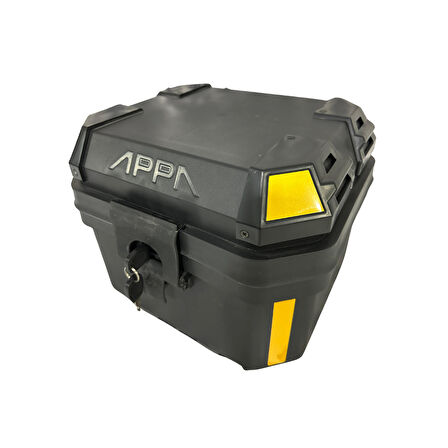 Appa Motosiklet Çantası - Anahtar Kilitli - Siyah 42 Lt. 