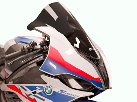 Yüksek Ön Camlı Yarış – Koyu Füme – BMW S 1000 RR 2023–2024 Uyumu