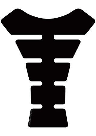 Motografix Plain Spine Black Tankpad 