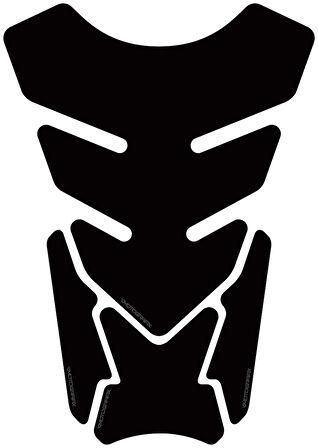 Motografix Plain Quadrapad Black Tankpad 