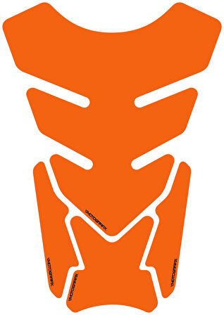 Motografix Plain Quadrapad Orange Tankpad 