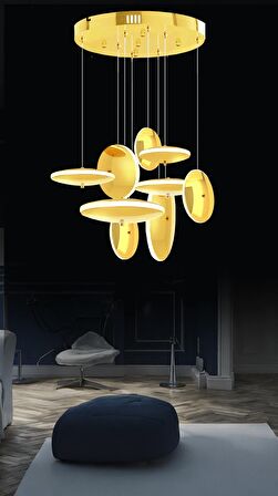 Astra 8'li Disk Avize