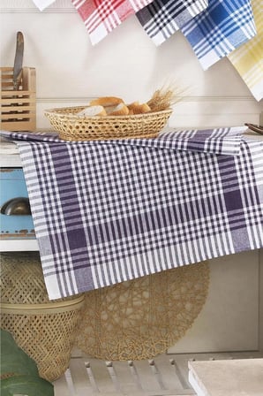 DENİZLİ ÇEYİZ 8 Adet Pötikareli Mutfak Kurulama Bezi 50x70 Cm Çok Rekli 50 x 70