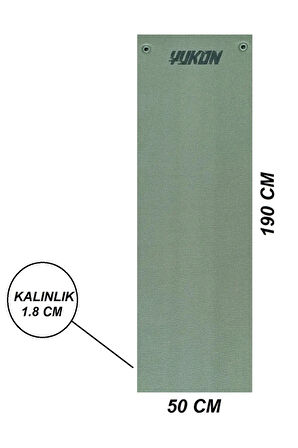 18 MM PROFESYONEL ASKERİ KAMP MATI - 50 DANS. EKSTRA YOĞUNLUK 190X50 CM