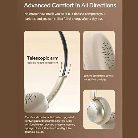 Pell Kablosuz Kulaklıklar - Retro Stereo Bluetooth Kulaklık,