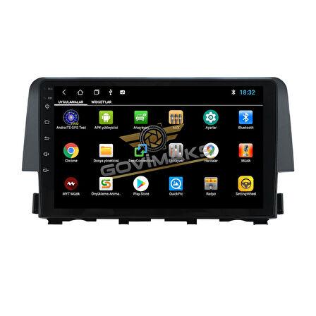 GOVİMAKS HONDA CİVİC FC5  2016 - 2021 2 GB RAM 32 GB HAFIZA ANDROID MULTIMEDIA TEYP