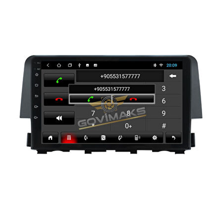 GOVİMAKS HONDA CİVİC FC5  2016 - 2021 2 GB RAM 32 GB HAFIZA ANDROID MULTIMEDIA TEYP