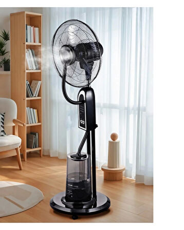 Kumandalı Buzlu Vantilatör Buharlı Nemlendirici Fan Zaman Ayarlı Ultra Sessiz