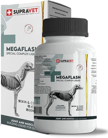 Supravet Köpekler için Eklem ve Kas Geliştirici Likit MEGAFLASH +XXL 500 ML (Special Complex Liquid)