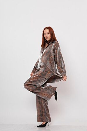 KAHVE GÜMÜŞ GÖMLEK