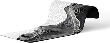 90X40 CM XXL Gaming Mouse Pad [High Density Hybrid Kumaş] [Kaymaz Taban] [Yüksek Çözünürlüklü Baskı] Fare Altlığı Oyuncu Mousepad (Mountain İzohips)