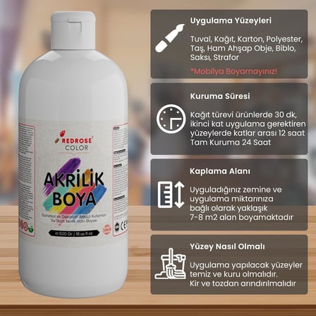 Terracotta Akrilik Boya 500 gr