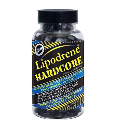 Hi-Tech Pharm Lipodrene Hardcore fat burner yağ yakıcı 90 Tablet