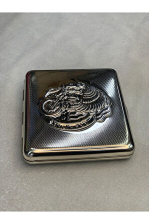Sorendy 20135 Metal Sigara Tabakası Kare Tasarım Standart Kısa Tabla 90mm