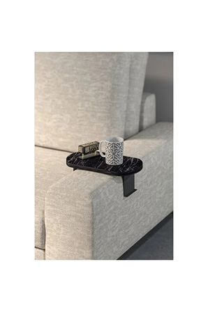 Ikili (2 Adet) Yan Sehpa Ayarlanabilir Tepsi Dekoratif Modern Tepsi Oval