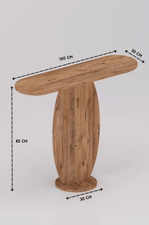 Modern Oval Dresuar ve Antre Konsolu