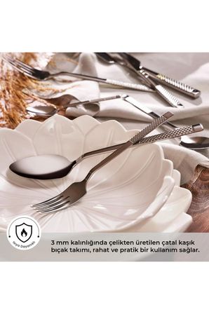 Emsan Side Çatal Kaşık Bıçak Takımı 84 Parça