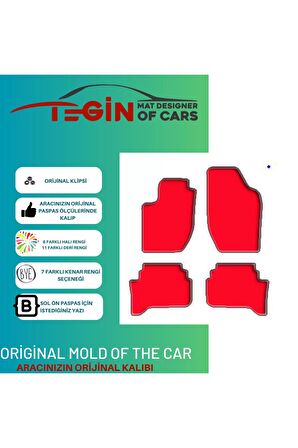 Alfa Romeo 164 1987-1998 Aracınıza Özel Prime Siyah Halı Siyah Kenar Halı Paspas