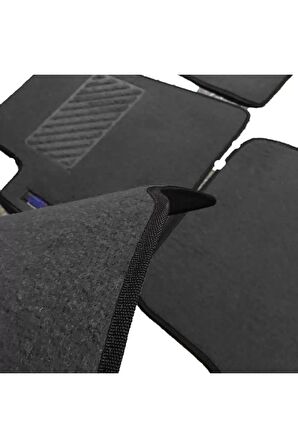 Audi A3 1996-2003 Aracınıza Özel Prime Siyah Halı Siyah Kenar Halı Paspas