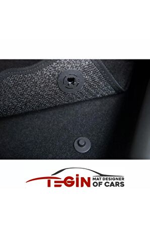 Mercedes C Serisi W202 1992-2000 Aracınıza Özel Prime Siyah Halı Siyah Kenar Halı Paspas