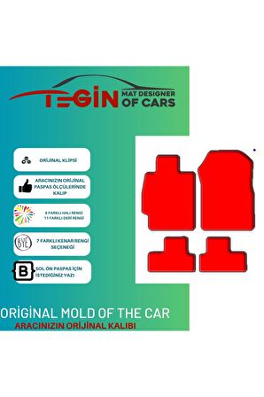 Subaru Brz 2012 + Aracınıza Özel Prime Siyah Halı Siyah Kenar Halı Paspas